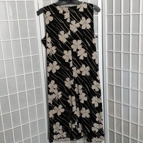 Indeed Floral Dress – Black/Cream – Sleeveless – Women Size L - Picture 4 of 8